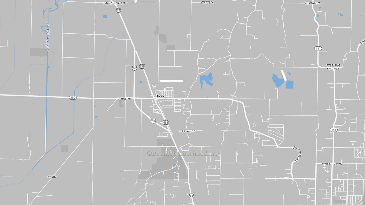 Transit Grade map of 72416, AR