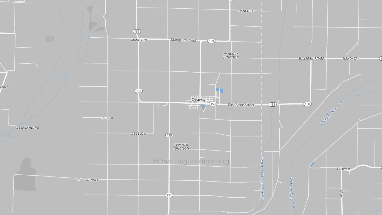 Transit Grade map of 72419, AR