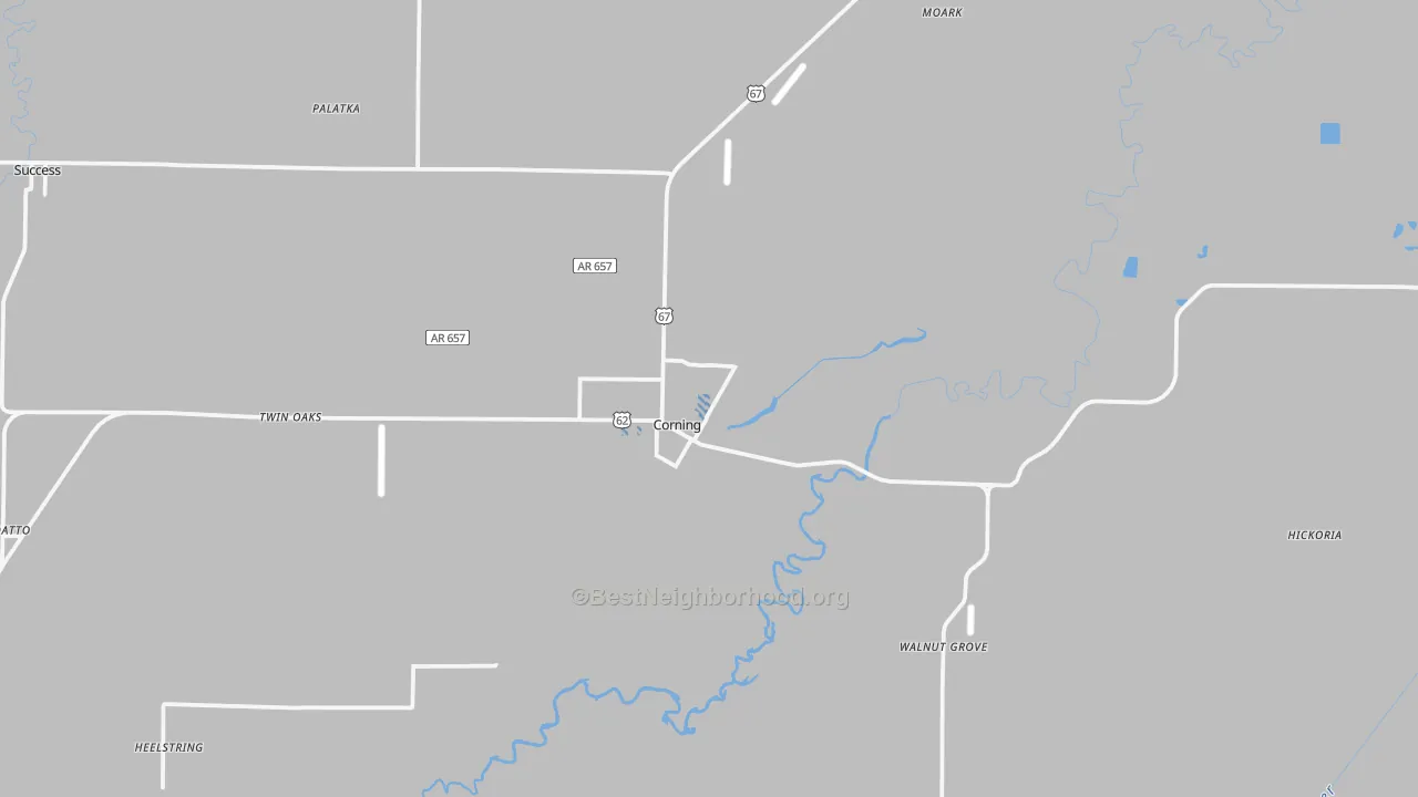 Transit Grade map of 72422, AR