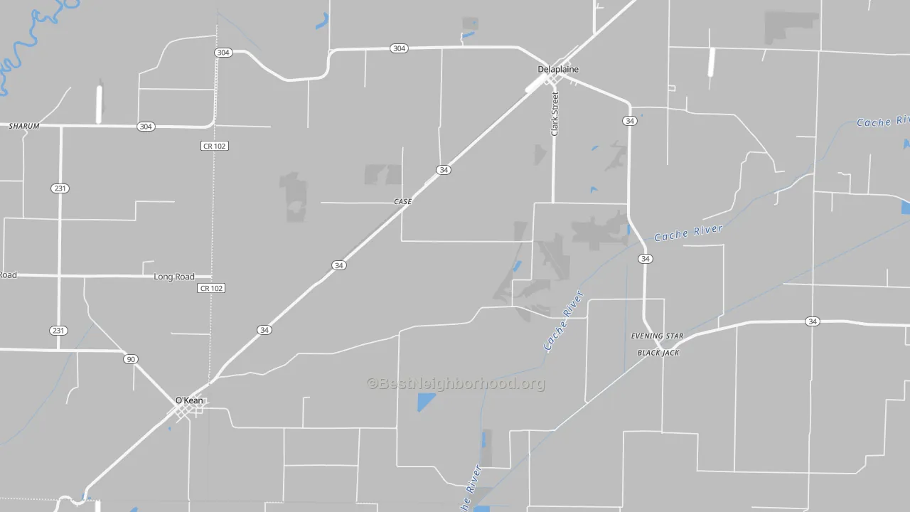 Transit Grade map of 72425, AR