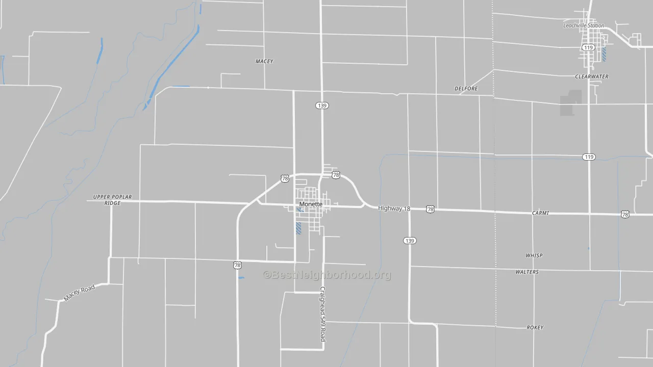 Transit Grade map of 72447, AR