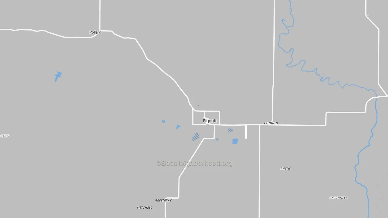Transit Grade map of 72454, AR