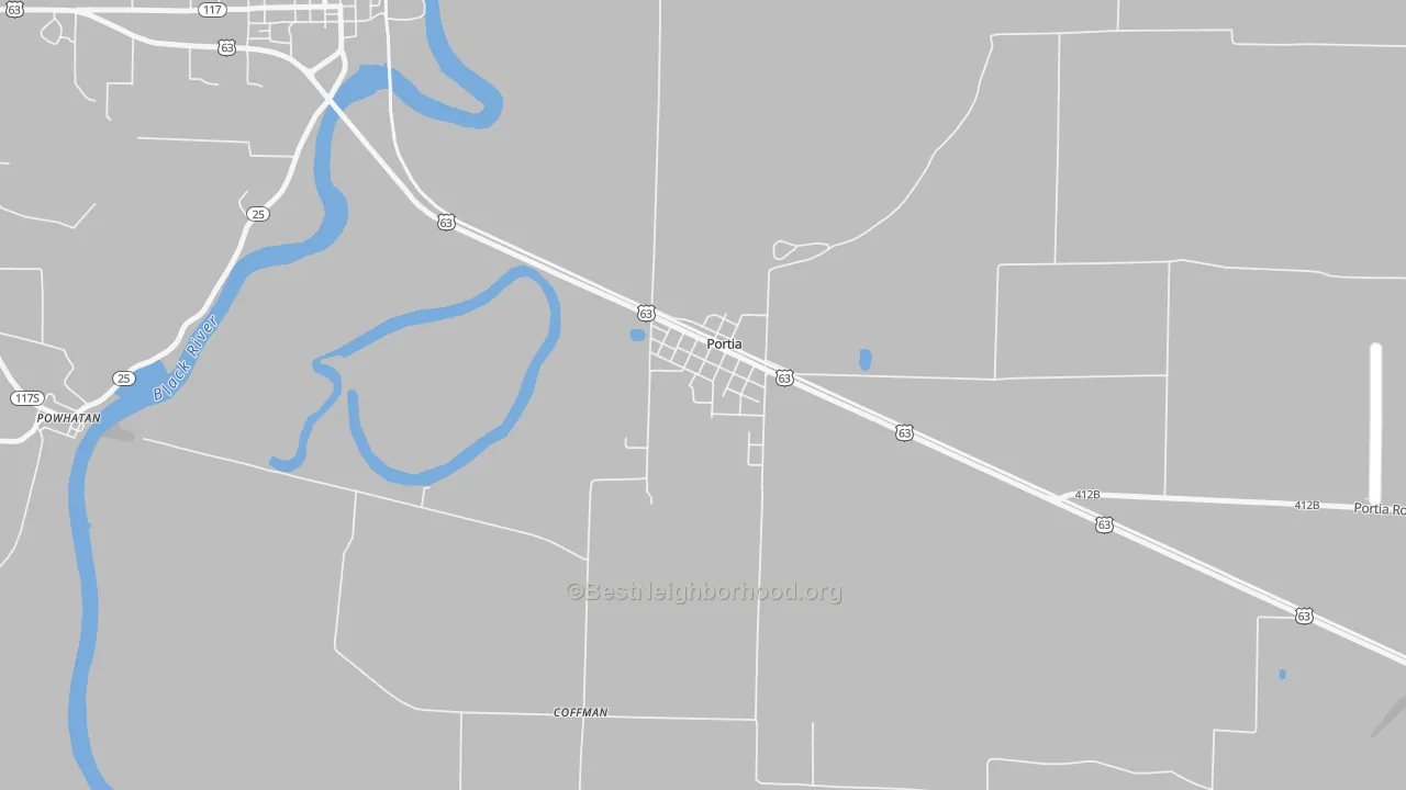 Transit Grade map of 72457, AR