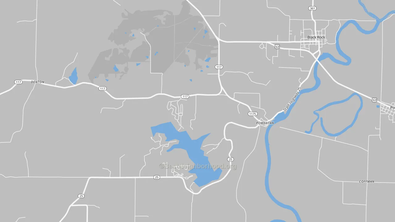 Transit Grade map of 72458, AR