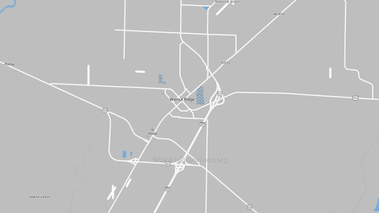 Transit Grade map of 72476, AR