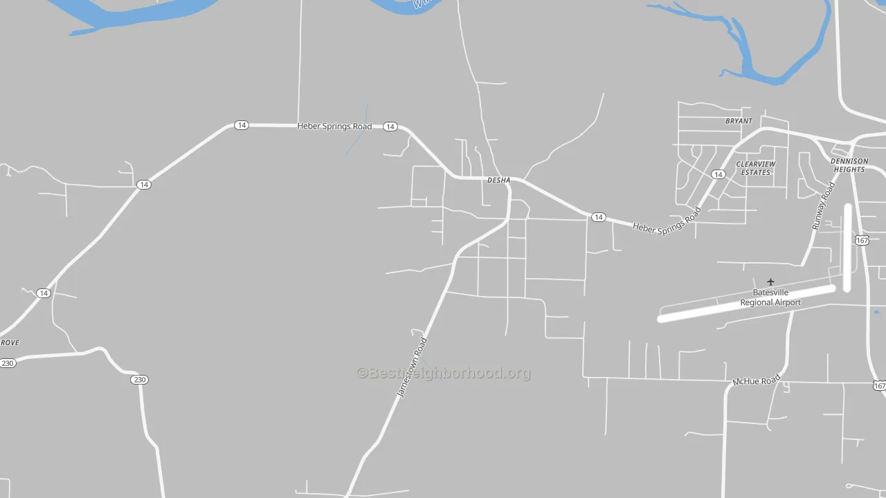Transit Grade map of 72527, AR