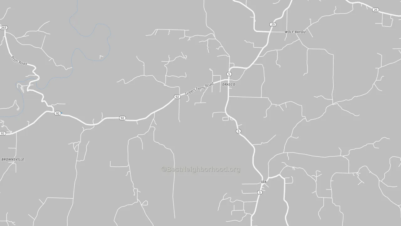Transit Grade map of 72530, AR