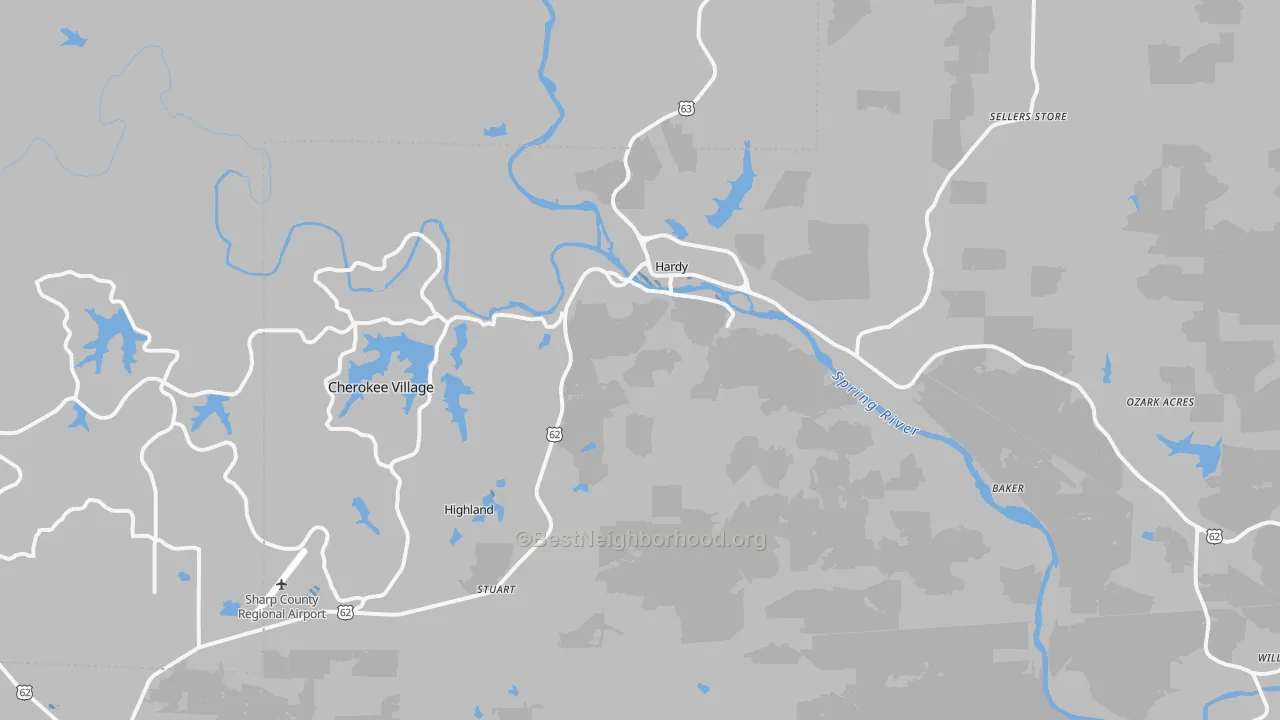 Transit Grade map of 72542, AR
