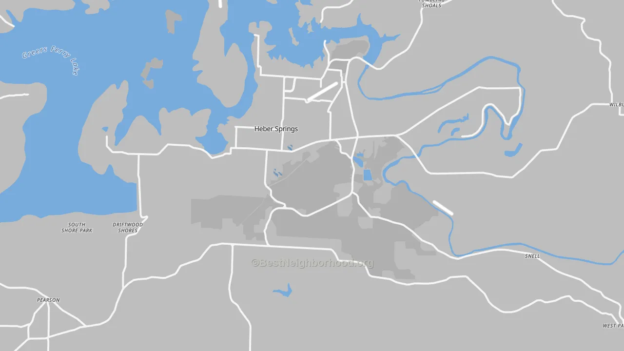 Transit Grade map of 72543, AR