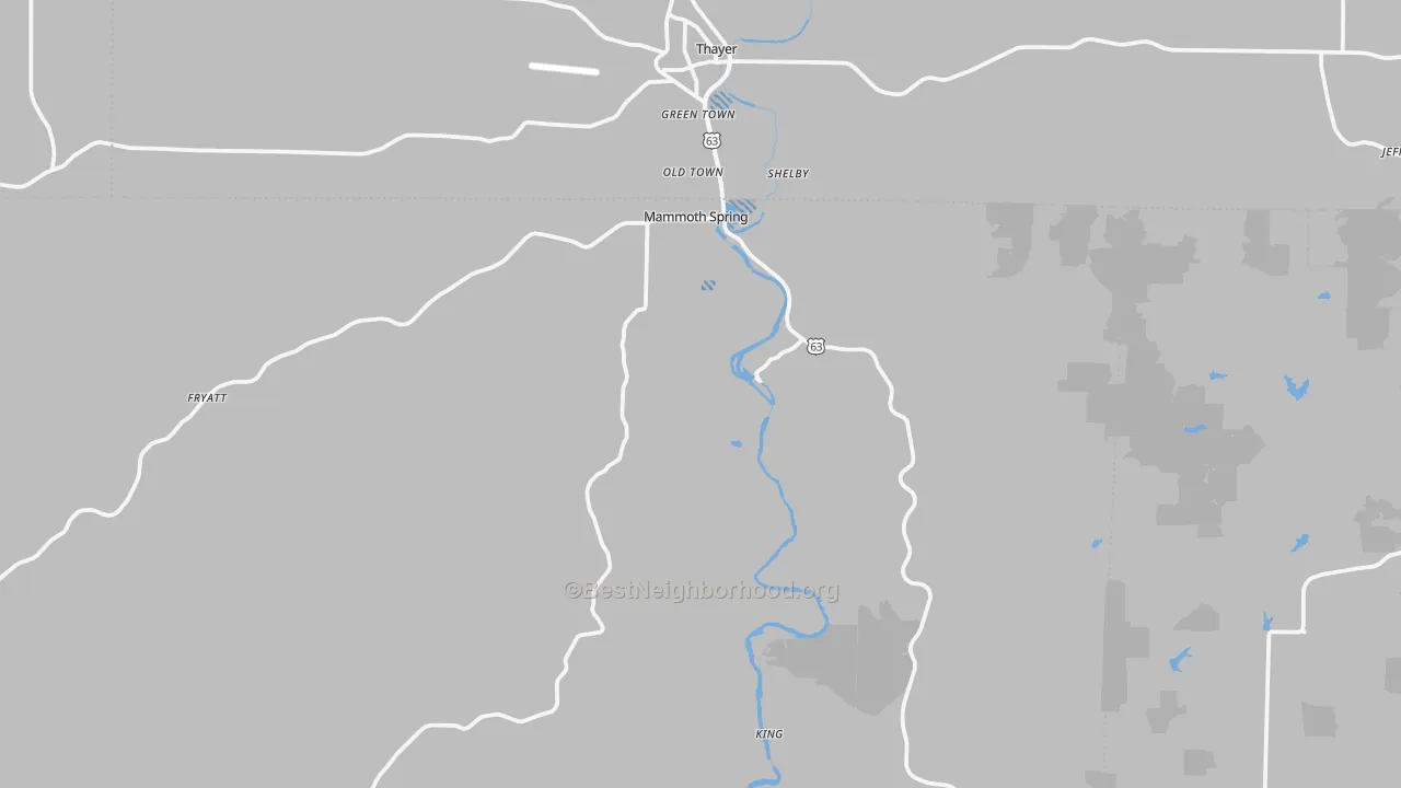 Transit Grade map of 72554, AR