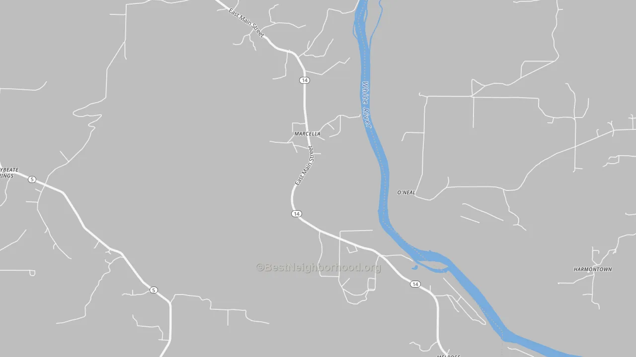 Transit Grade map of 72555, AR