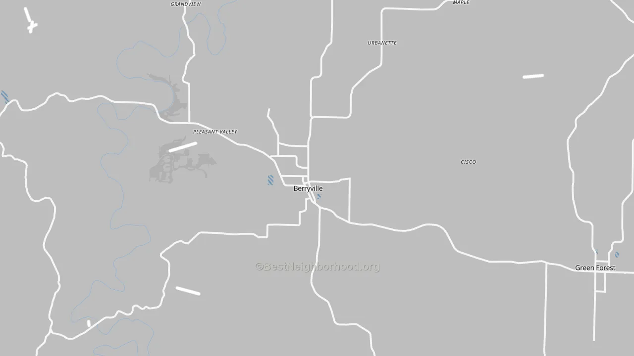 Transit Grade map of 72616, AR