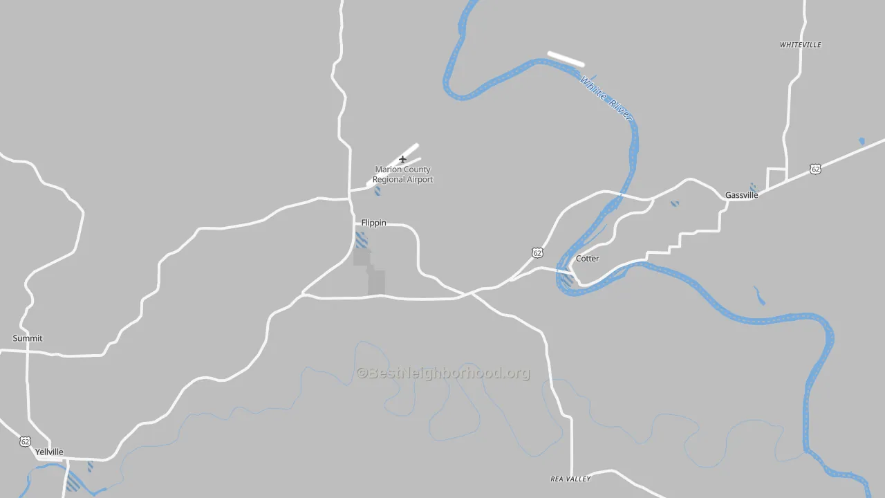 Transit Grade map of 72634, AR