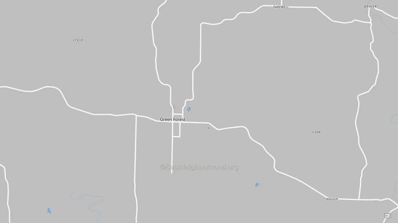 Transit Grade map of 72638, AR