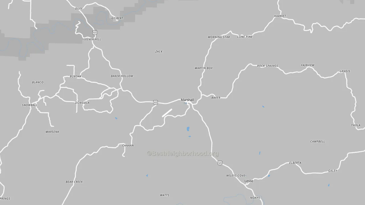 Transit Grade map of 72650, AR