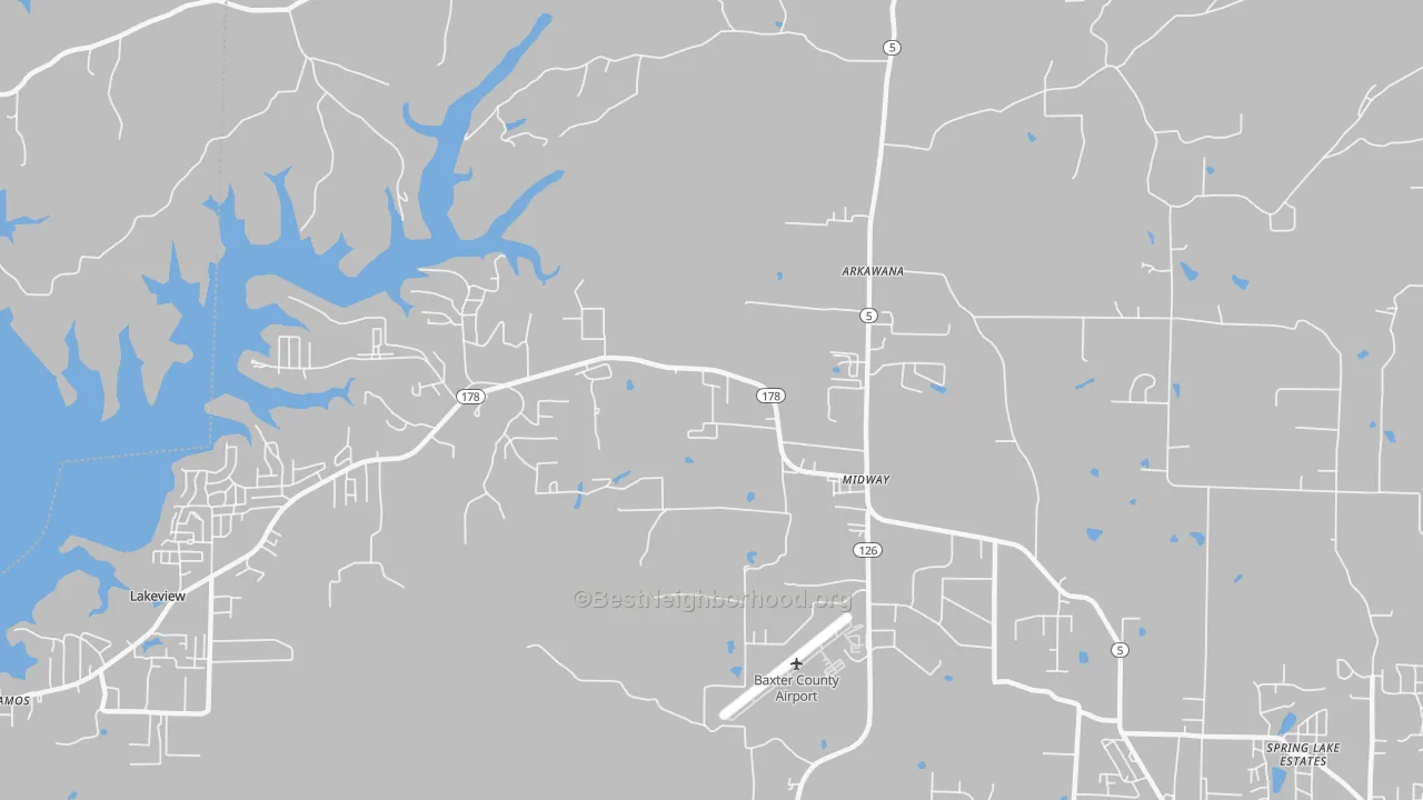 Transit Grade map of 72651, AR