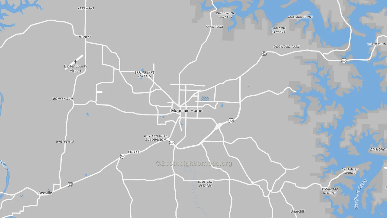 Transit Grade map of 72653, AR