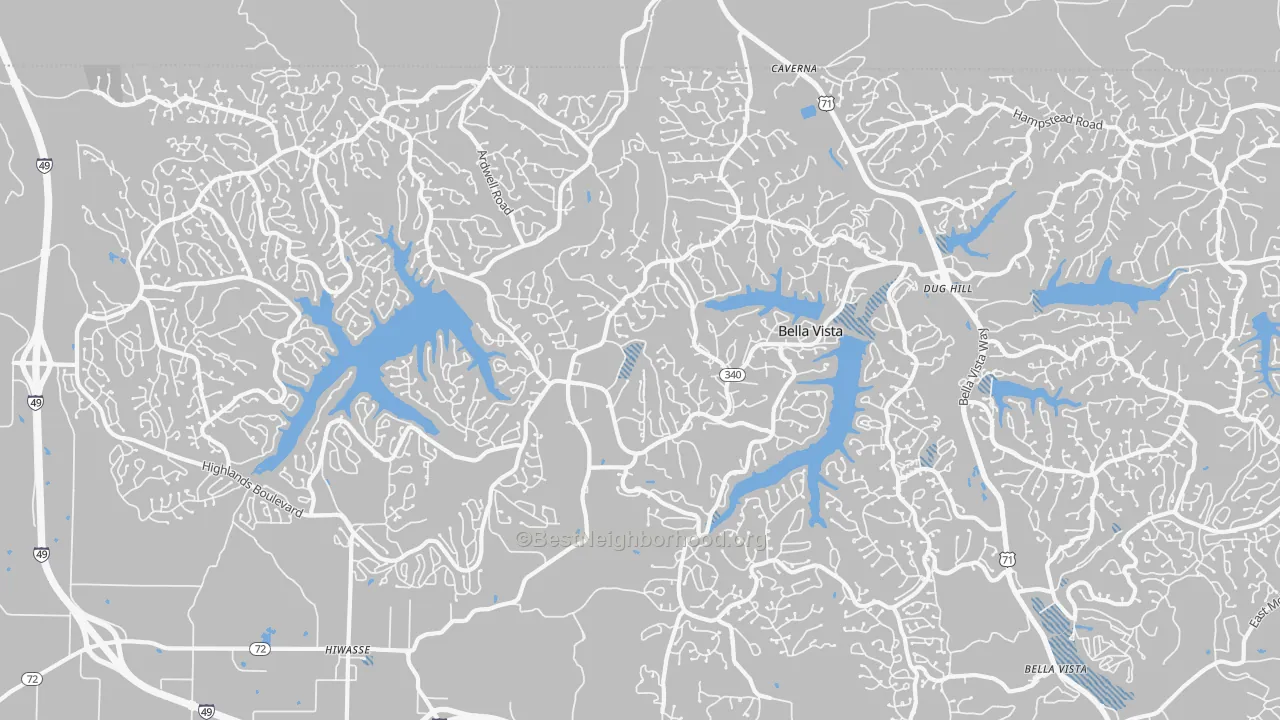 Transit Grade map of 72715, AR