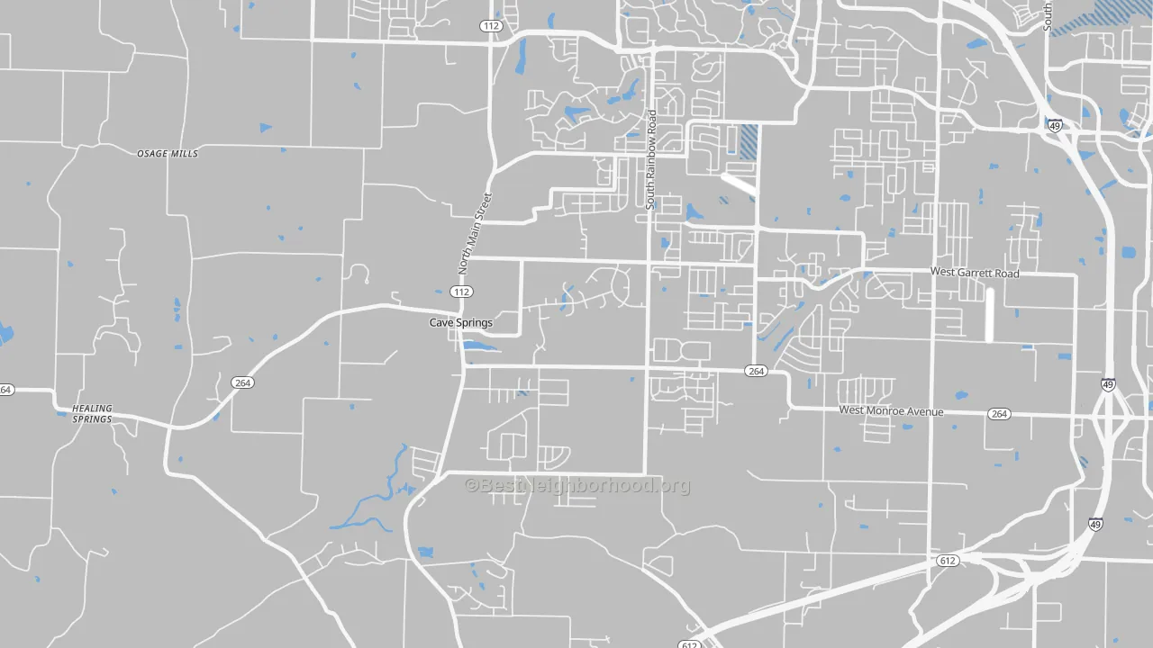 Transit Grade map of 72718, AR