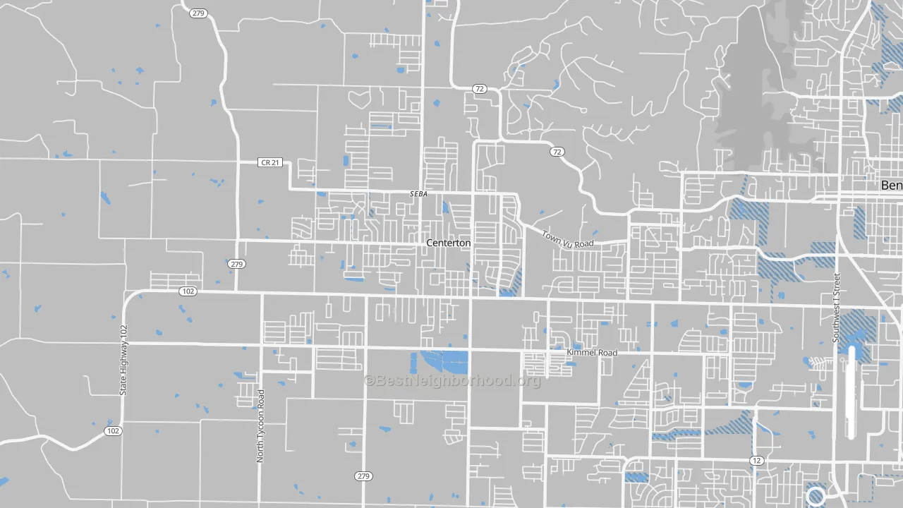 Transit Grade map of 72719, AR