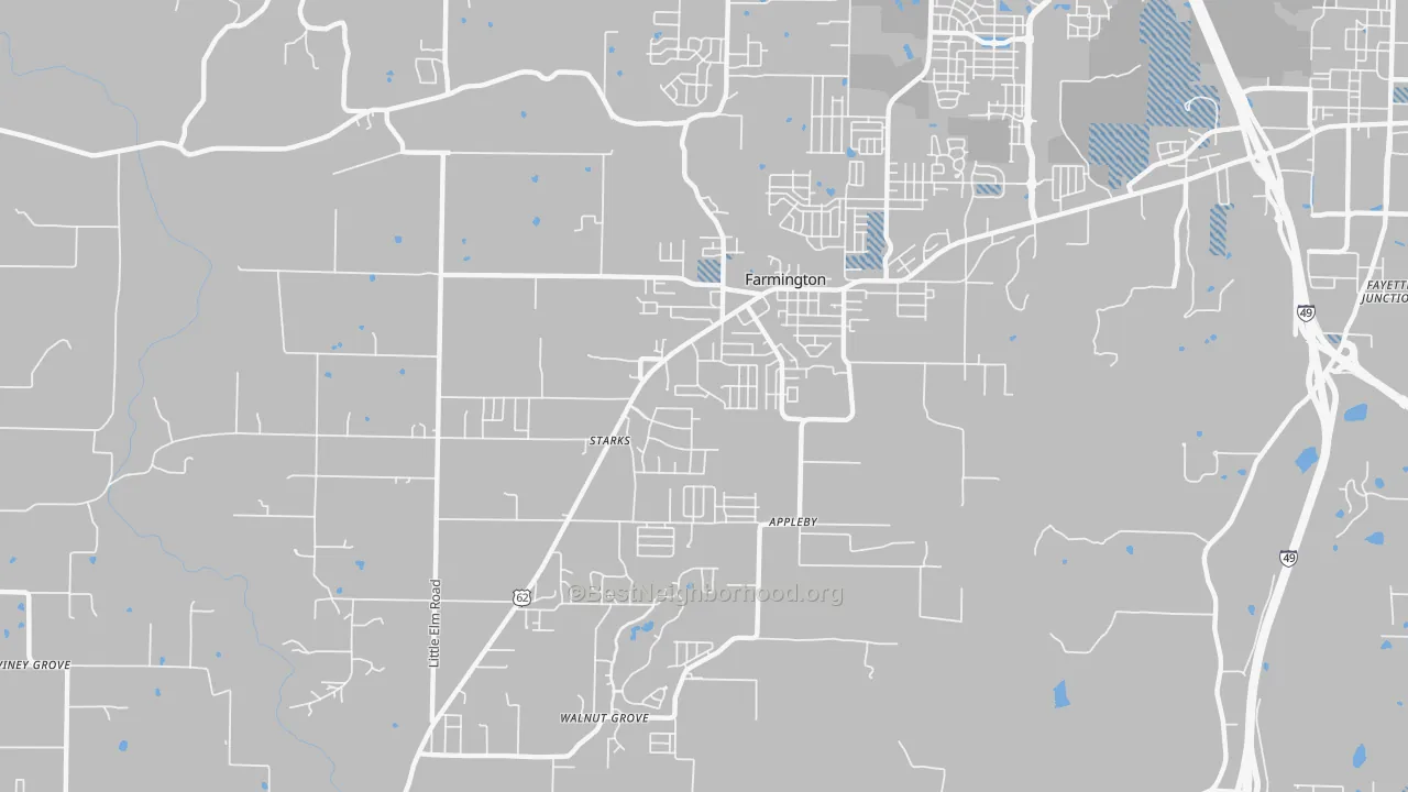 Transit Grade map of 72730, AR