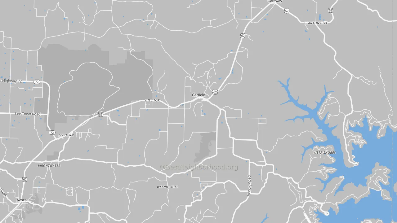Transit Grade map of 72732, AR
