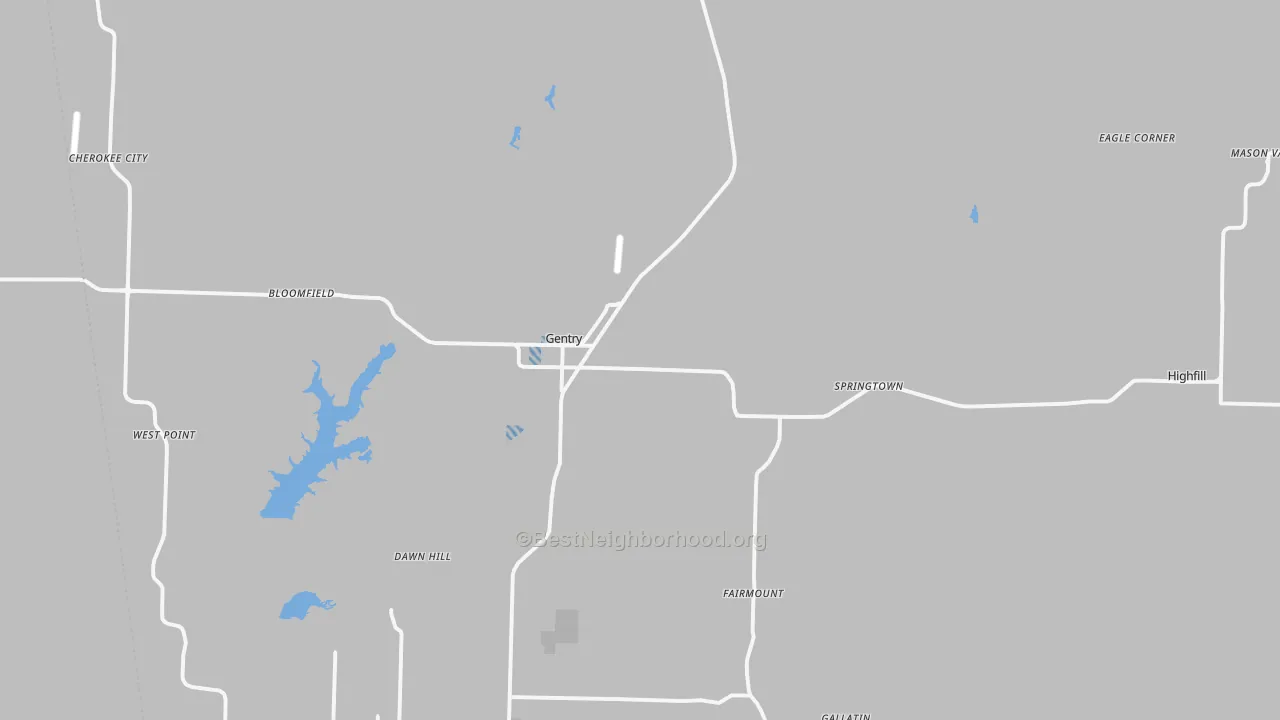Transit Grade map of 72734, AR