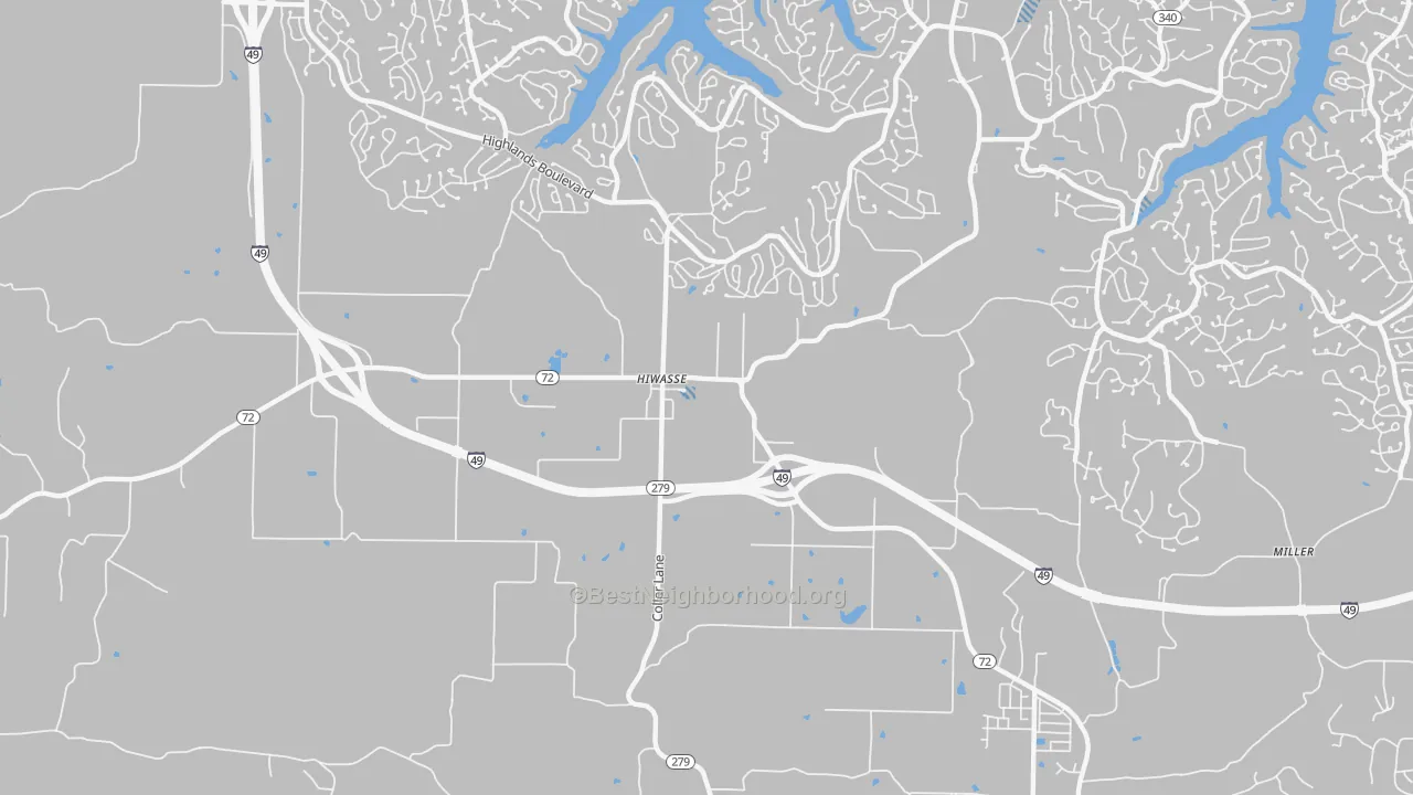 Transit Grade map of 72739, AR