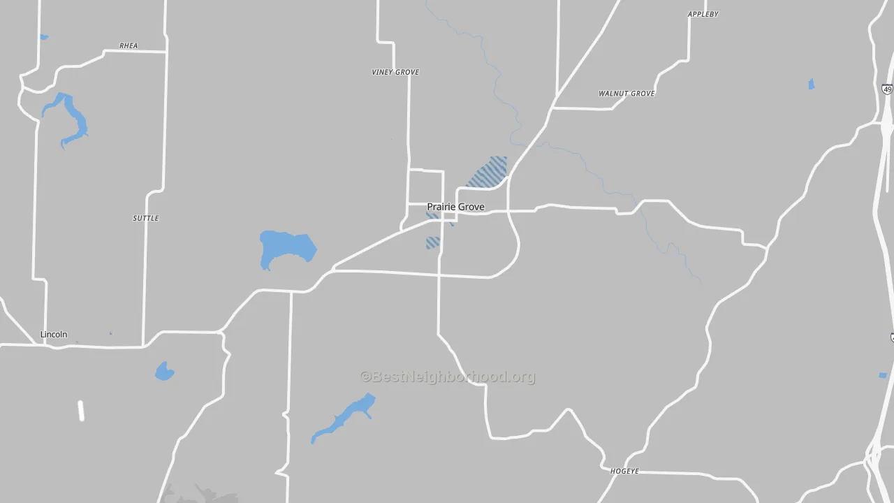 Transit Grade map of 72753, AR