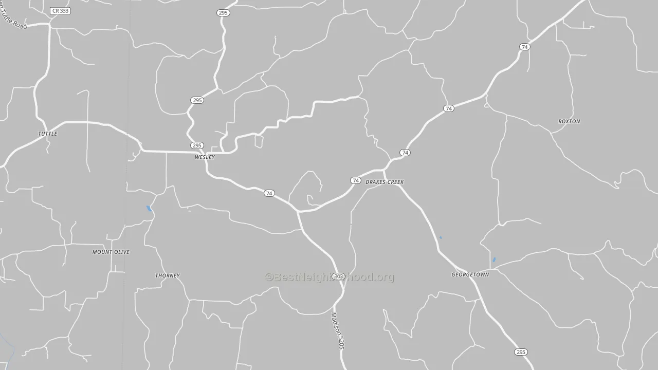 Transit Grade map of 72773, AR