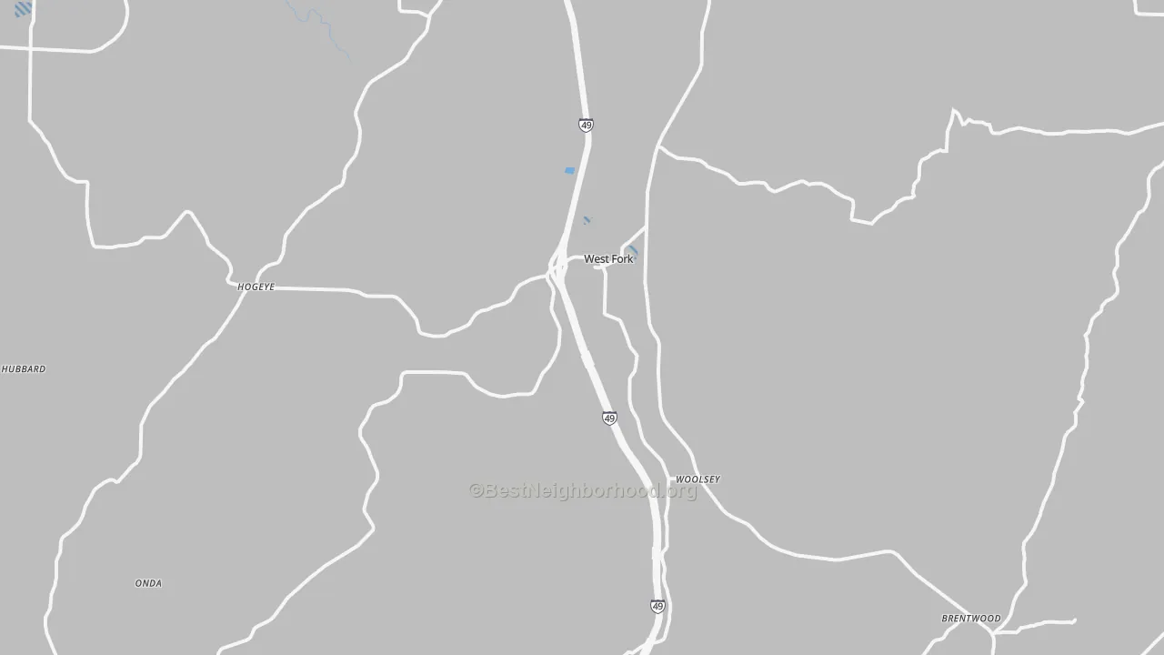 Transit Grade map of 72774, AR