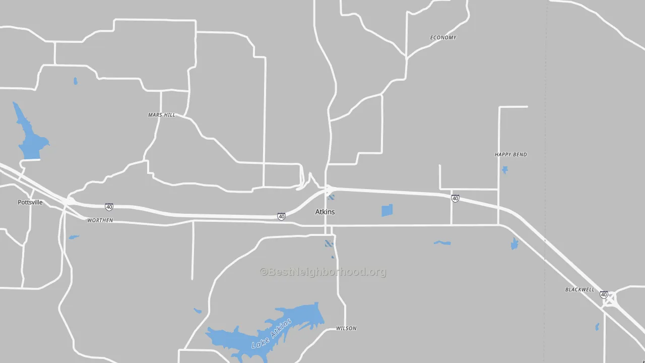 Transit Grade map of 72823, AR