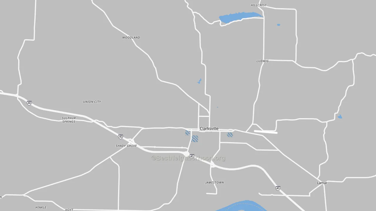 Transit Grade map of 72830, AR