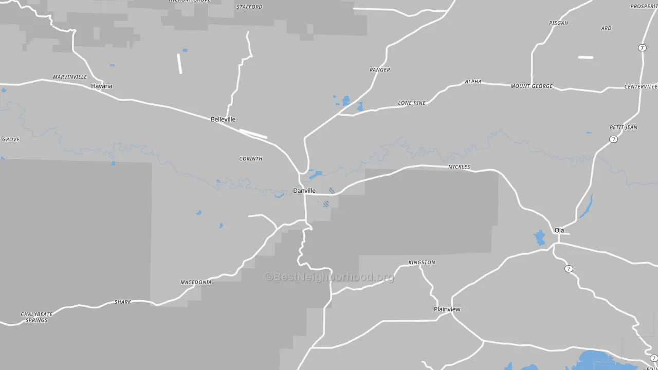 Transit Grade map of 72833, AR