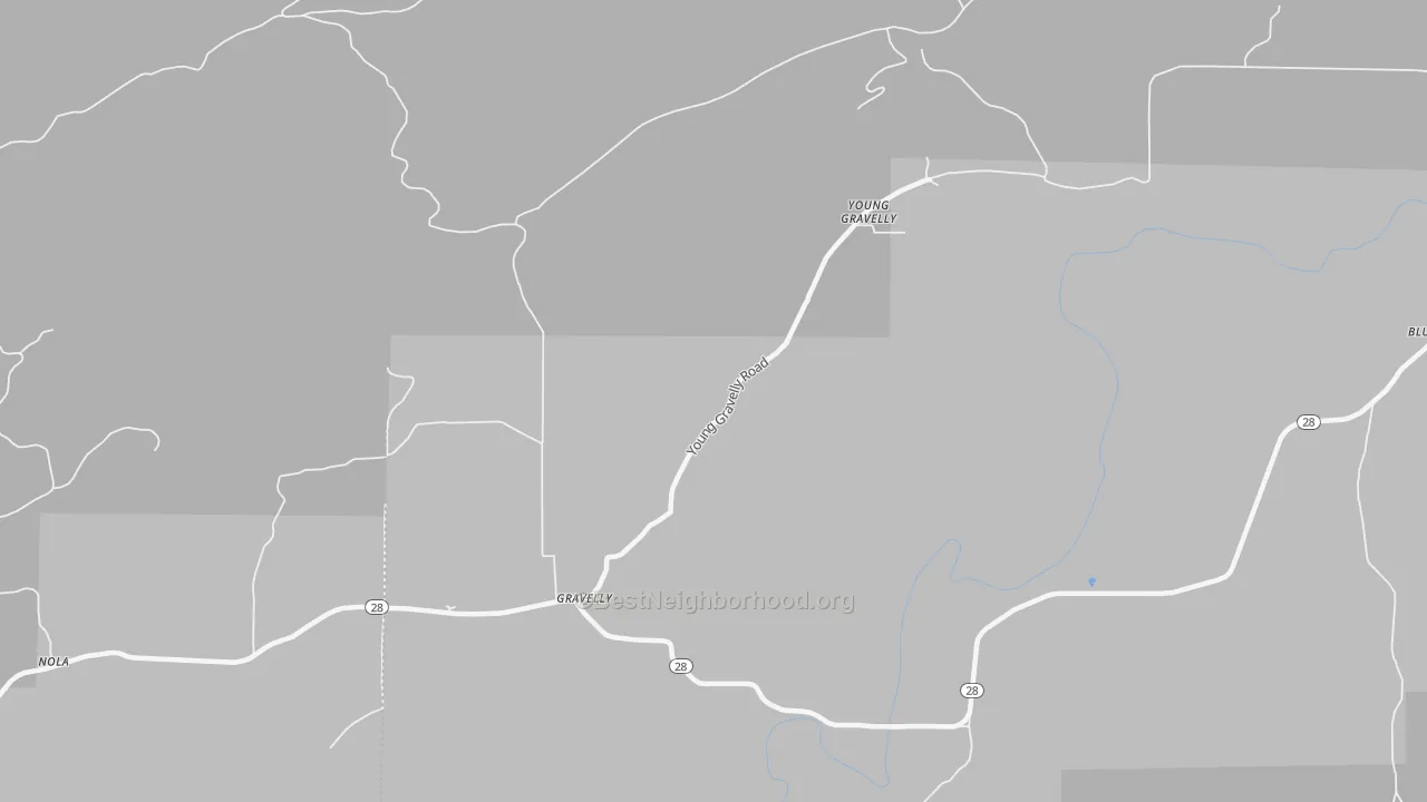 Transit Grade map of 72838, AR