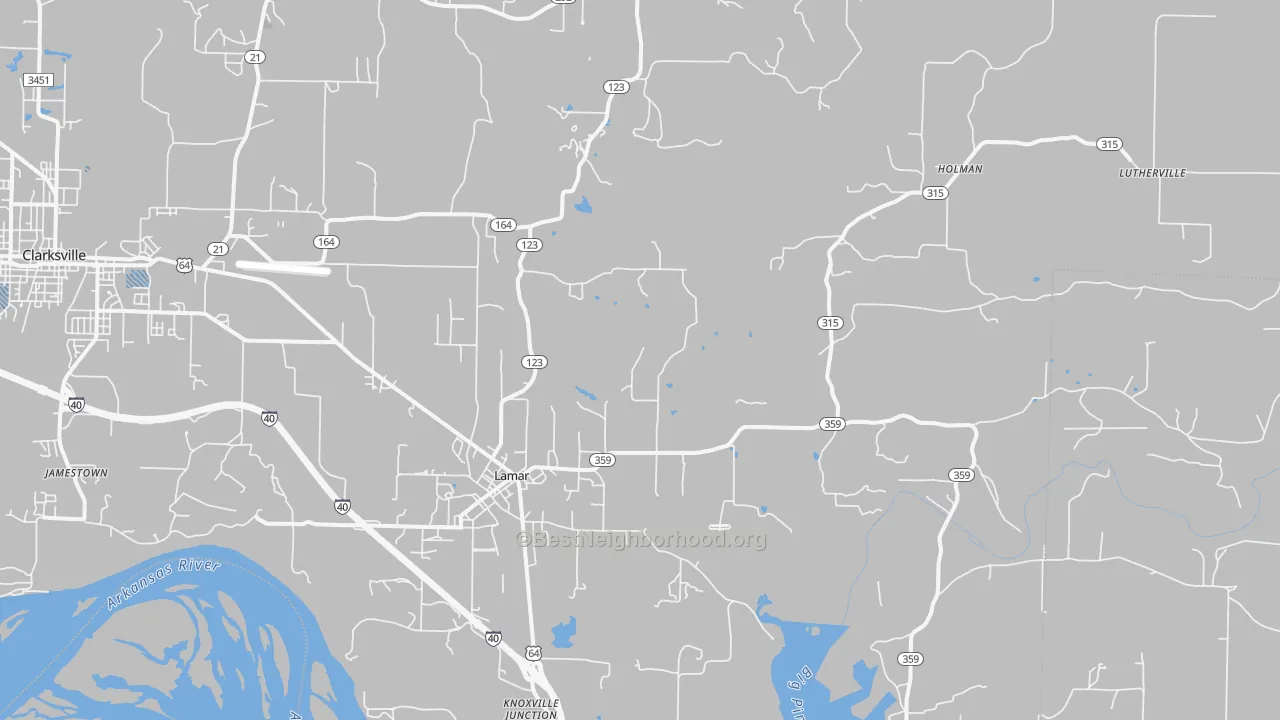 Transit Grade map of 72846, AR