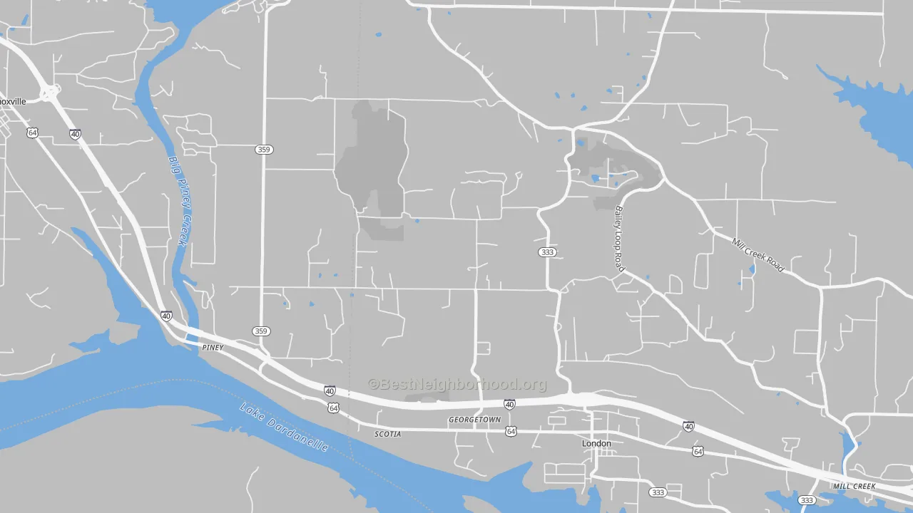Transit Grade map of 72847, AR