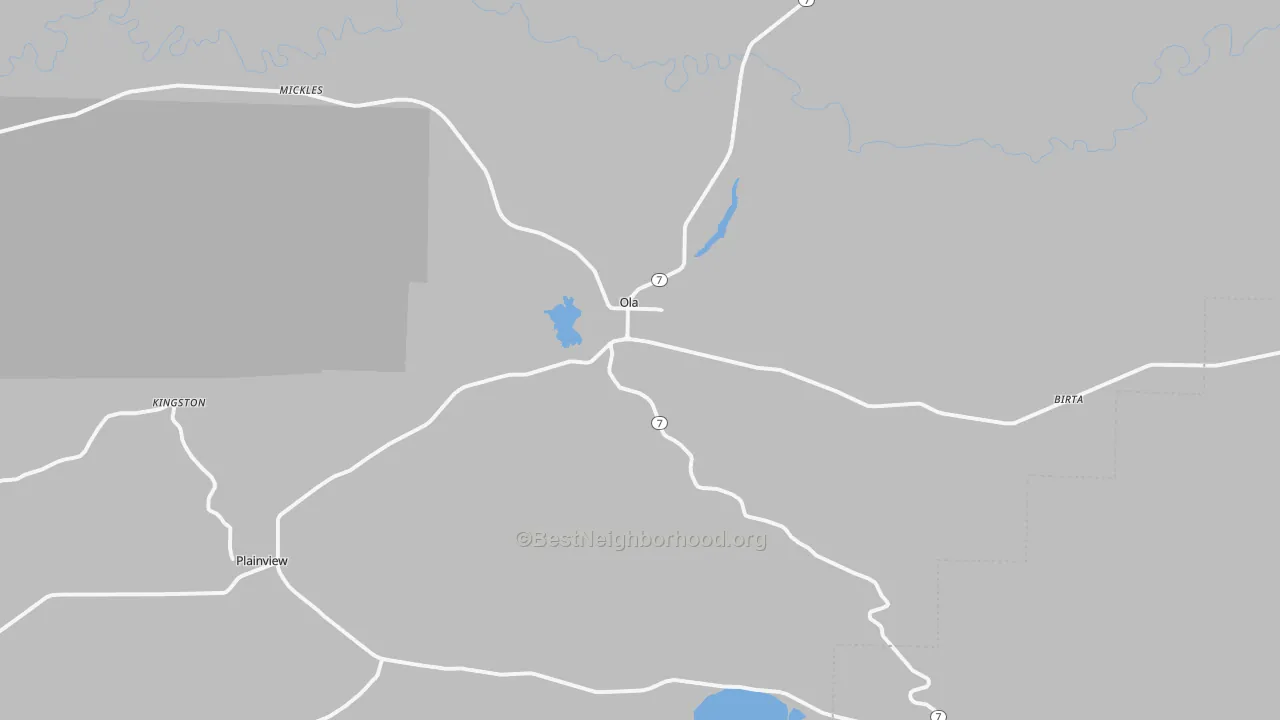 Transit Grade map of 72853, AR