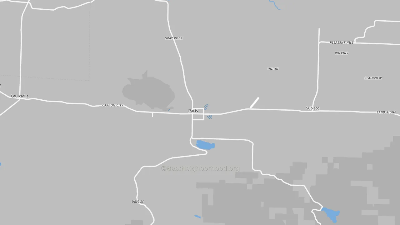 Transit Grade map of 72855, AR