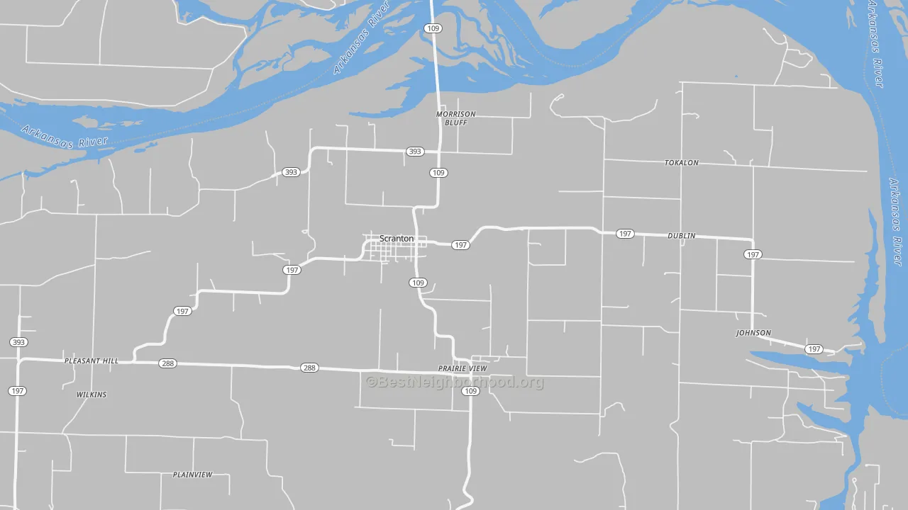 Transit Grade map of 72863, AR