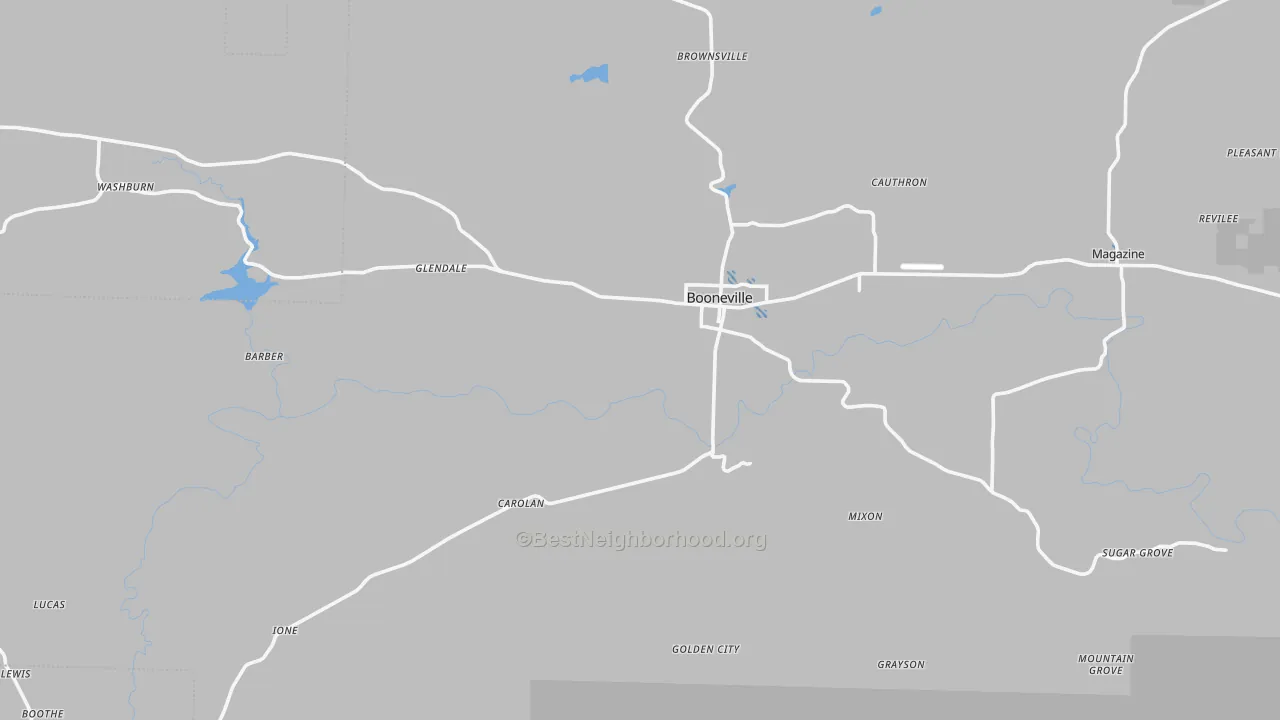 Transit Grade map of 72927, AR