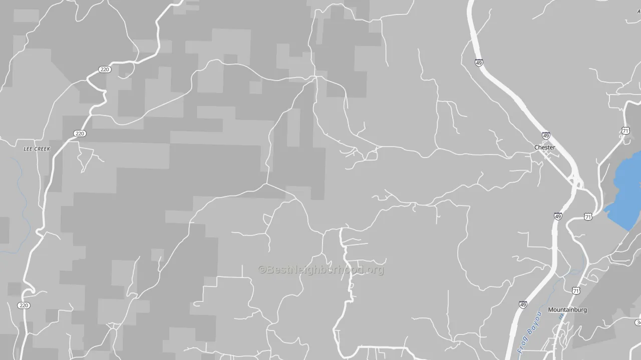 Transit Grade map of 72934, AR