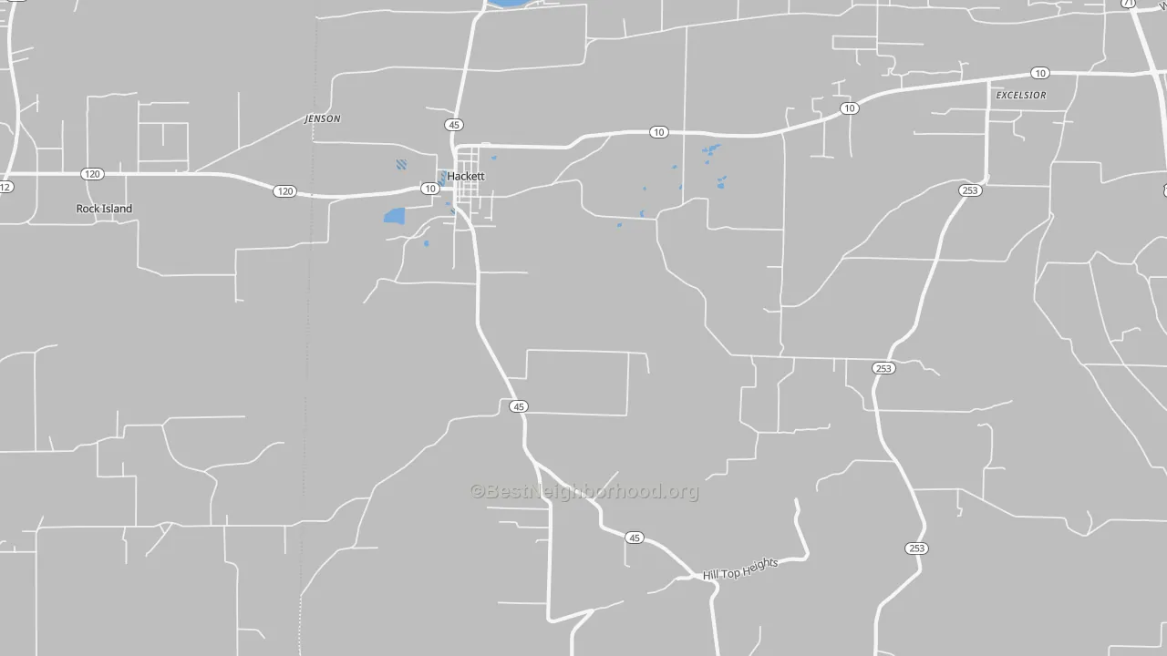 Transit Grade map of 72937, AR