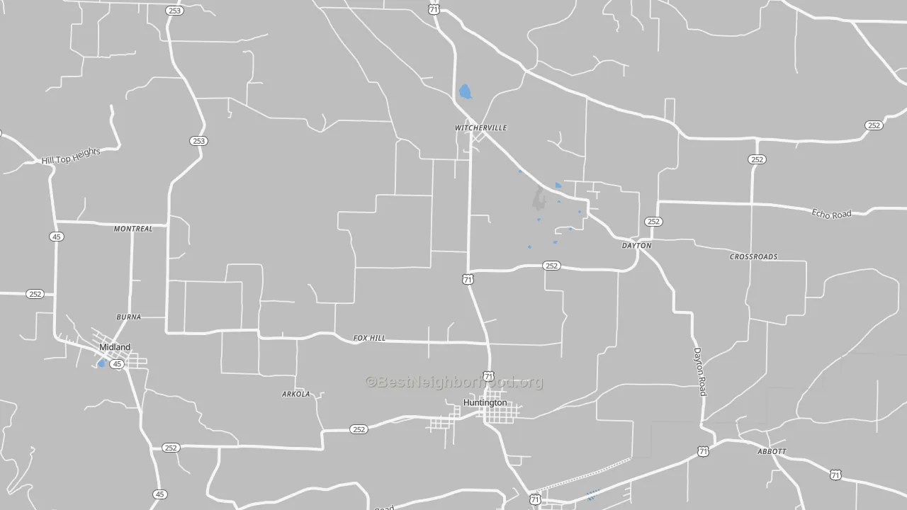 Transit Grade map of 72940, AR