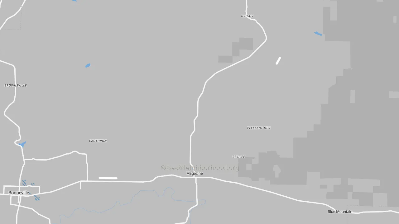 Transit Grade map of 72943, AR