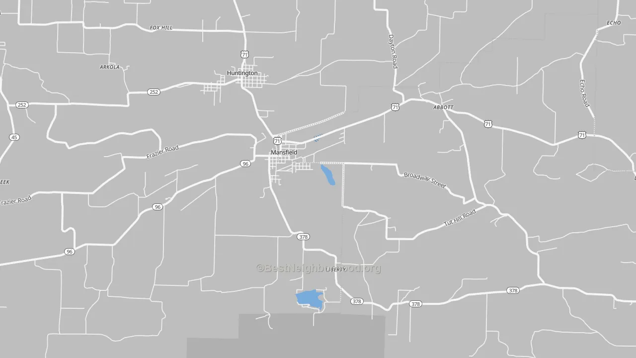 Transit Grade map of 72944, AR