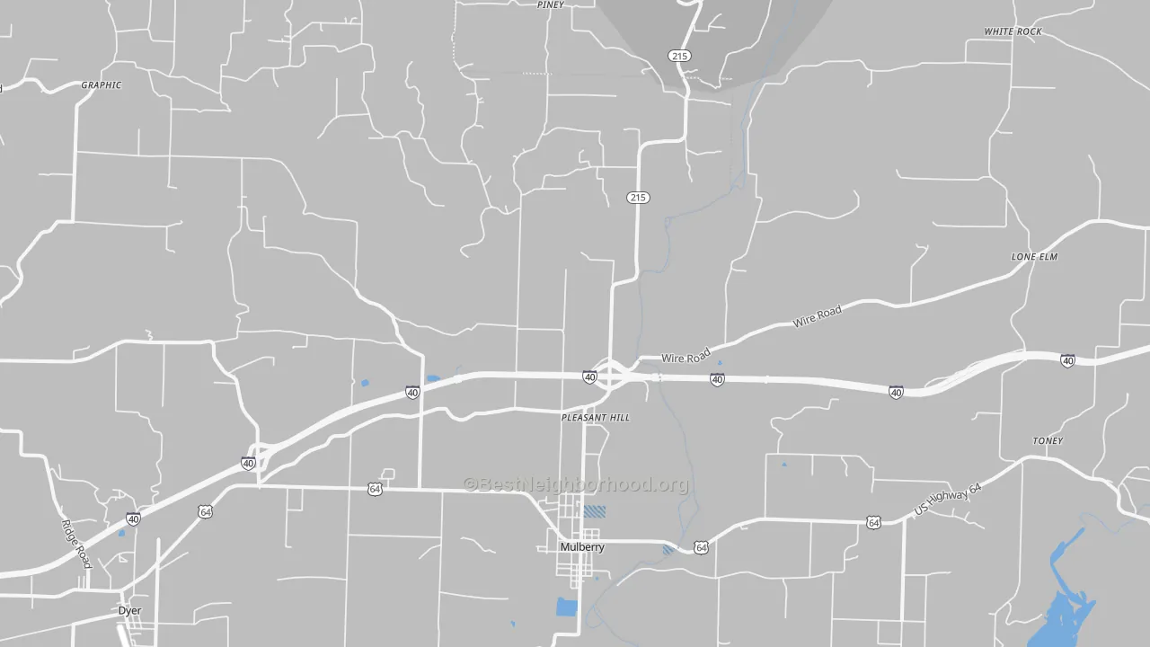 Transit Grade map of 72947, AR