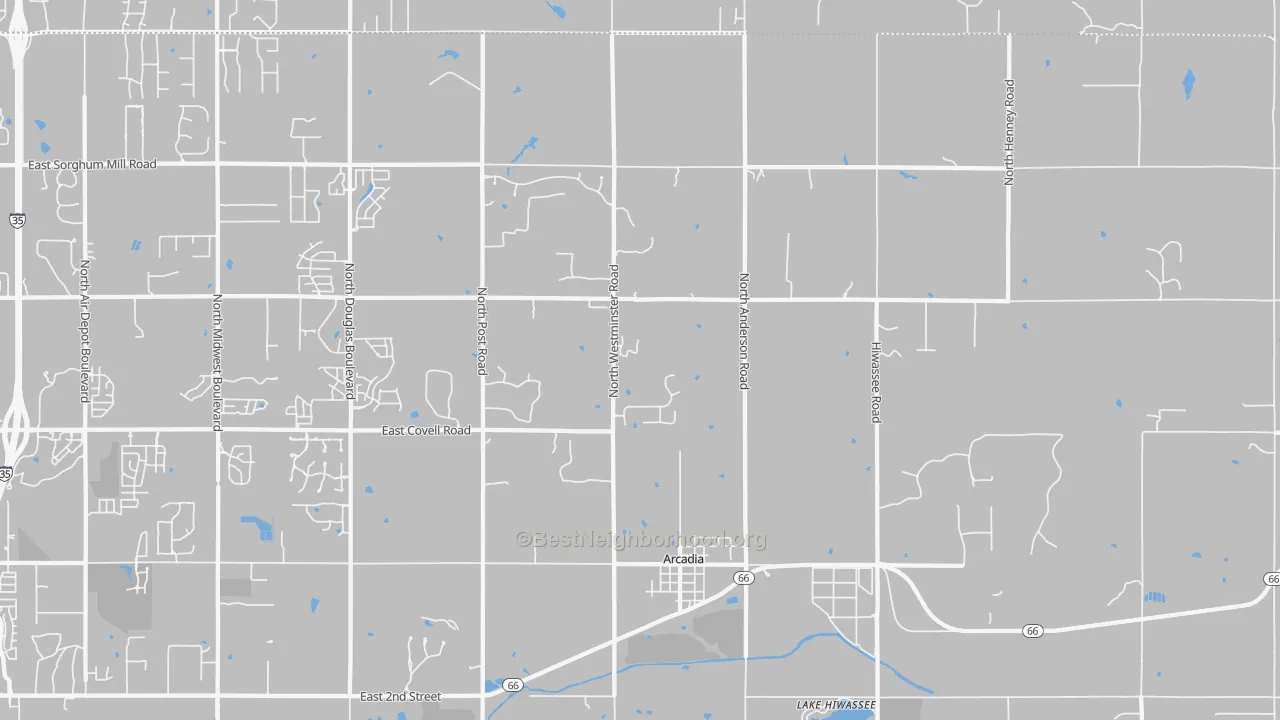 Transit Grade map of 73007, OK