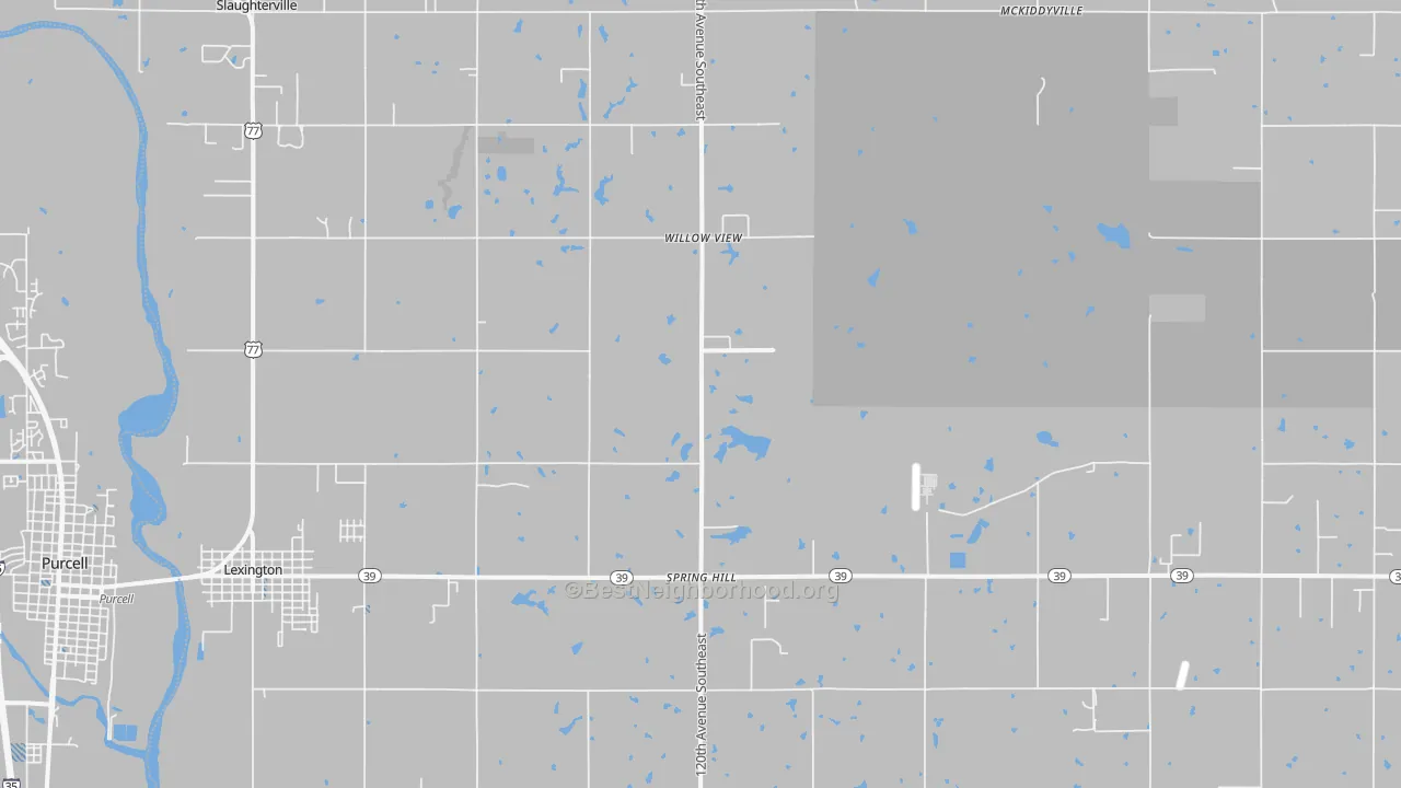 Transit Grade map of 73051, OK