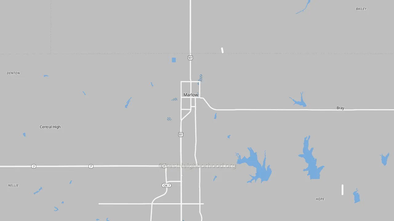 Transit Grade map of 73055, OK